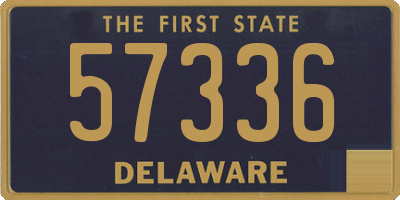 DE license plate 57336