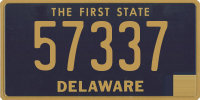 DE license plate 57337