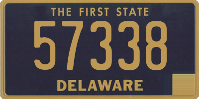 DE license plate 57338