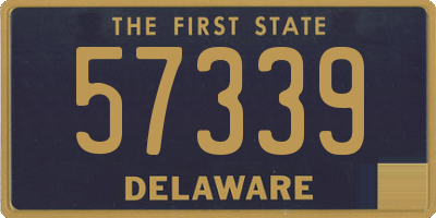 DE license plate 57339