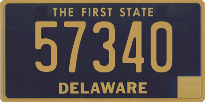 DE license plate 57340