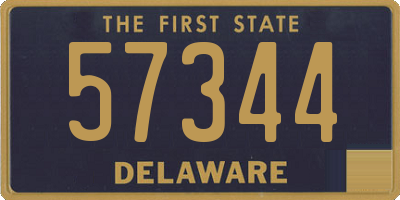 DE license plate 57344