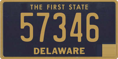 DE license plate 57346