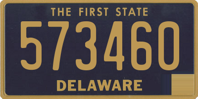 DE license plate 573460