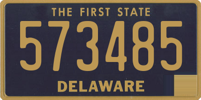 DE license plate 573485