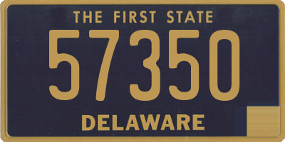 DE license plate 57350