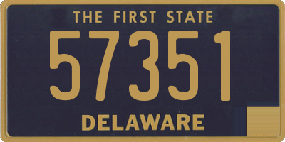 DE license plate 57351