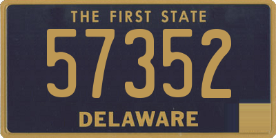 DE license plate 57352