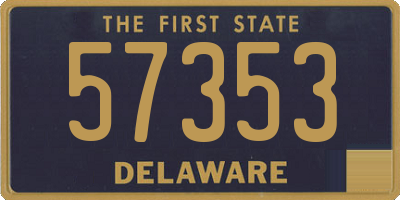 DE license plate 57353