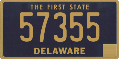 DE license plate 57355