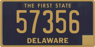 DE license plate 57356