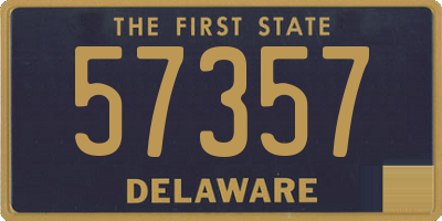 DE license plate 57357