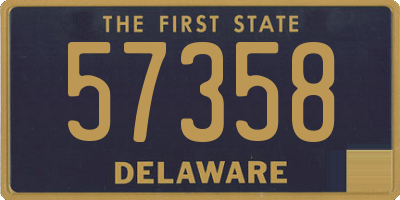 DE license plate 57358