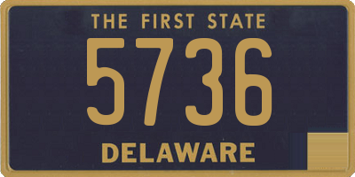 DE license plate 5736