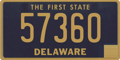 DE license plate 57360