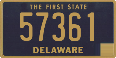 DE license plate 57361