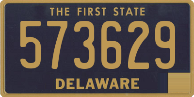 DE license plate 573629