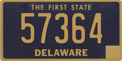 DE license plate 57364
