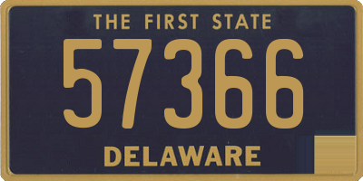 DE license plate 57366