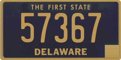 DE license plate 57367