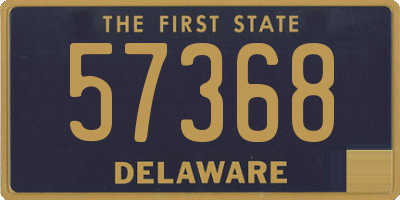 DE license plate 57368