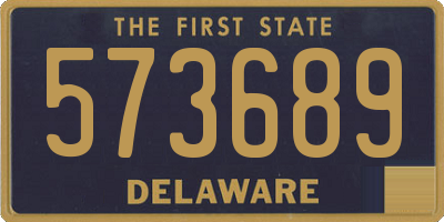 DE license plate 573689