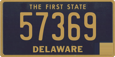 DE license plate 57369
