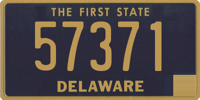 DE license plate 57371