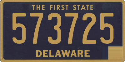 DE license plate 573725