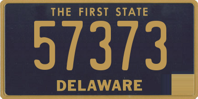 DE license plate 57373