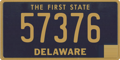 DE license plate 57376