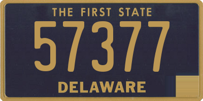 DE license plate 57377