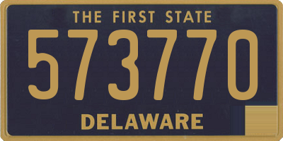 DE license plate 573770