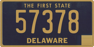 DE license plate 57378