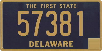 DE license plate 57381