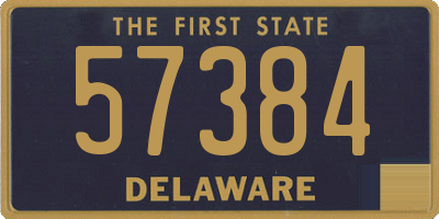 DE license plate 57384