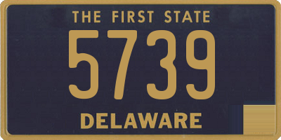 DE license plate 5739