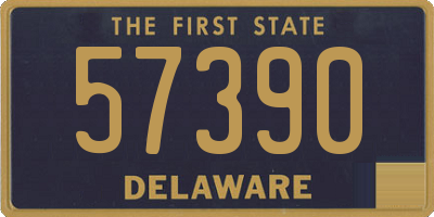 DE license plate 57390