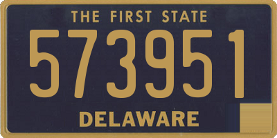 DE license plate 573951