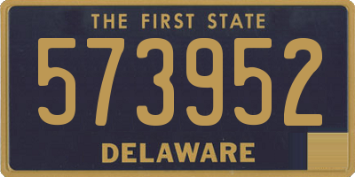 DE license plate 573952