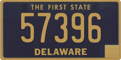 DE license plate 57396