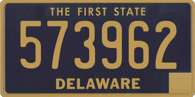 DE license plate 573962
