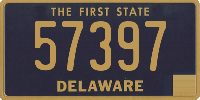 DE license plate 57397