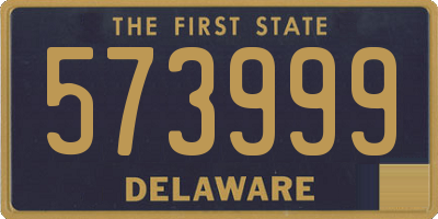 DE license plate 573999