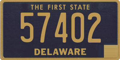 DE license plate 57402