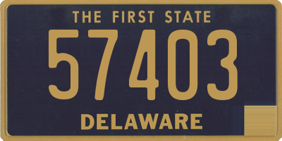 DE license plate 57403