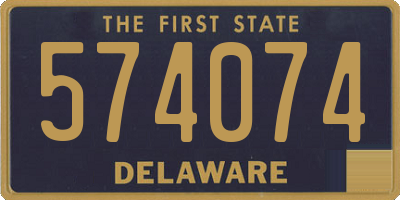 DE license plate 574074