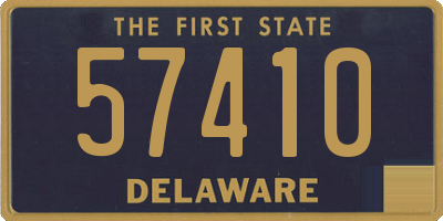 DE license plate 57410