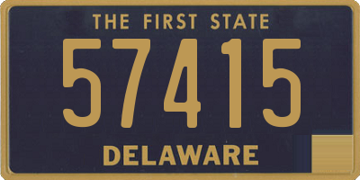 DE license plate 57415