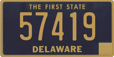 DE license plate 57419